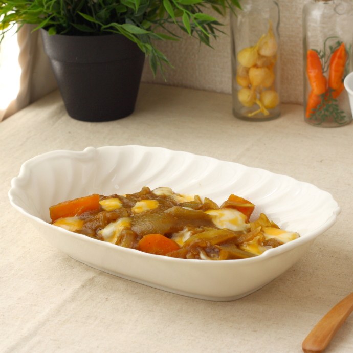 食器 欧風カレーボール 26cm洋食器 カフェ 白い食器 器 皿 陶器 磁器 シンプル おしゃれ かわいい 一人暮らし 洋食 プレート パスタ皿 カレー皿 大き...