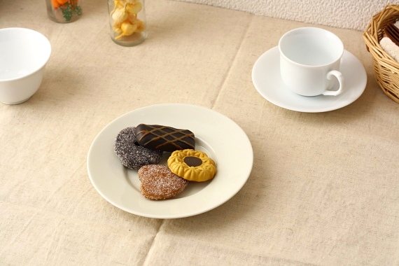 クリーム丸プレート17cm ティータイムに 大きめの取り皿 丸皿 マルチプレート 丸皿 シンプル お茶請け皿 カフェ食器 国産 美濃焼 訳あり