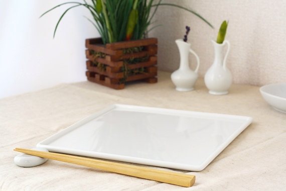 料亭の正角皿 22cm パスタ皿 フレンチ オシャレ プレート 白い食器 洋食器 国産 美濃焼 訳あり