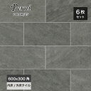 床タイル 玄関タイル タイル 大判タイル 天然石風 砂岩 スレート調 グリップ マット 磁器質タイル 【ペルニ 600×300角 外床/内床 25 ケース(6枚...