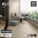【メーカー直送品】 タイル 300x600 床タイル モダン 玄関タイル 床材 フロアタイル 内装【ルタ 300x600角(8枚入) 内床 全4色 ケース販売】
