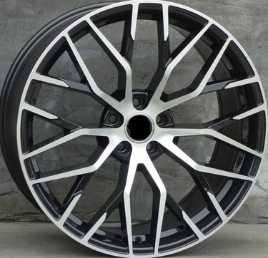 アウディ用 STYLE 21インチホイールSET(4本)8030bm AUDI シルバー ブラック