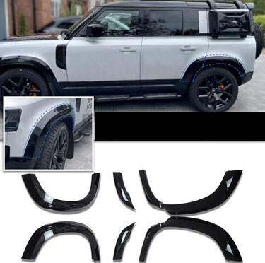 ランドローバー　ディフェンダー　オーバーフェンダーキット　LANDROVER DEFENDER OVERFENDER KIT GROSSBLACK