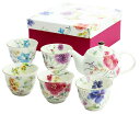 【送料無料】花水彩5客ポット茶器【あす楽対応】