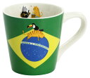 猫食器 猫国旗 マグカップ BRAZIL（単品）