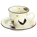 花かいろうコーヒー碗皿 木蓮
