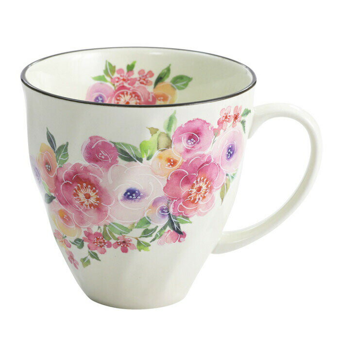 Rakuten - 花音色マグカップ ピンク(単品)