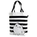 トートバッグ大 猫3兄弟shiro