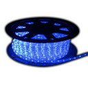 LEDイルミネーションチューブライト10mm*50m 1800球 カット単位2m『ブルー』パワーコード、エンドキャップ付属
