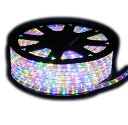 LEDイルミネーションチューブライト13mm*50m 1800球 カット単位2m『4色ミックス(電球色、ピンク、ブルー、グリーン)』