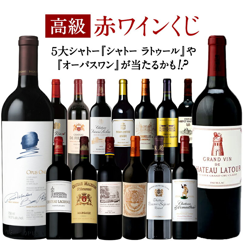 ［高級ワイン限定］5大シャトー シャトー ラトゥール オーパスワンが当たるかも！？赤ワインくじ 限定100本！！【1～2営業日以内に出荷】[W]のサムネイル