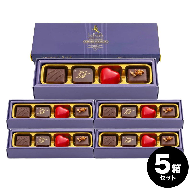 ［5箱セット］ラロシェル 鉄人 プラリネショコラ(4個入)×5P［常温/全温度帯可］【3〜4営業日以内に出荷】［賞味期限：2026年3月31日］...