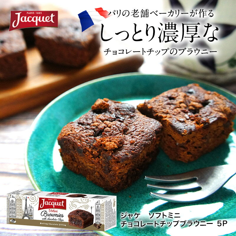 ジャケ　ソフトミニチョコレートチップブラウニー5P［常温/冷蔵可］