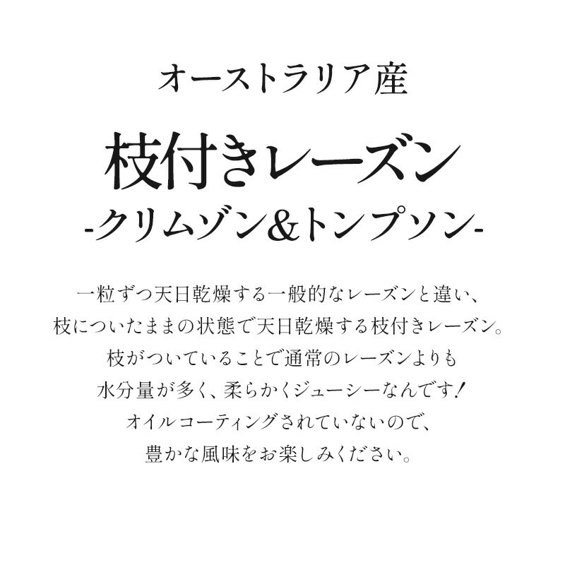 枝付きレーズン クリムゾン＆トンプソン 100g 2種セット［常温/冷蔵も可］【3〜4営業日以内に出荷】[R] 2