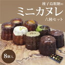 【夏はクールで発送安心】種子島粗糖の 一口ミニカヌレ6種セット(8個入)【プレーン・ショコラ・ピスタチオ・オレンジ・抹茶・ほうじ茶】 内祝 ギフト 出産 誕生日 スイーツ 御中元 お中元 プレゼント