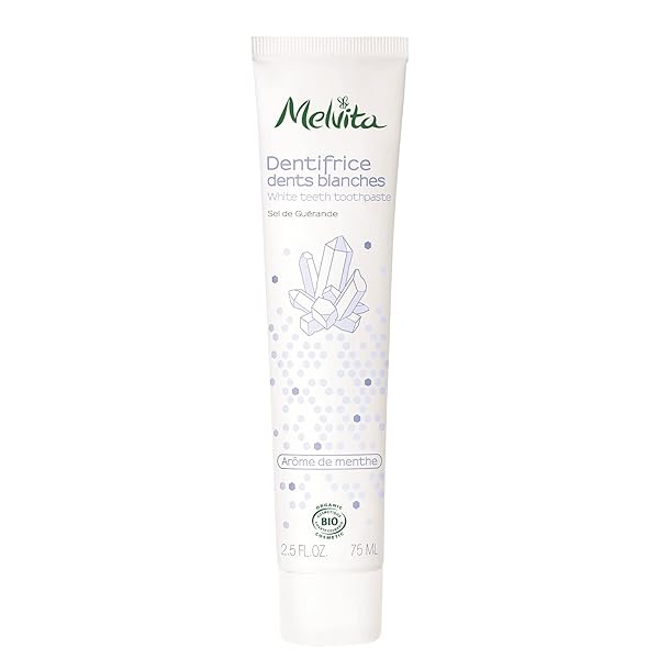 Melvita(メルヴィータ) エッセンスBIO ホワイトティース トゥースペースト 75mL 歯磨き粉 オーガニック ミント 白 1 個