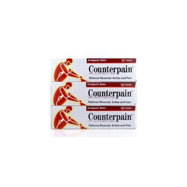 Counterpain Relieves Muscular Aches and Pain Analgesic BalmクリームWarm 120 g。3パックby ZIXZAX