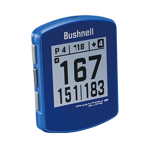 ブッシュネル（Bushnell） ゴルフ用GPSナビ ファントム2 スロープ BLU （ブルー/FF/Men's、Lady's）ブランドブッシュネル色ブルーモデル商品説明【商品概要】◼︎ 見やすい大画面ディスプレイ ◼︎ BITEマグネットマウント◼︎ スロープ機能◼︎ グリーンビュー表示とピン位置の変更◼︎ カラビナ付専用ケース ◼︎ アクティブエッジに対応◼︎ Bluetooth搭載【商品説明】●中国製●サイズ:W58×H75×D17mm●重量:78g●ディスプレイ:37 × 37mm●フル充電時間:3時間●連続使用時間:18時間●動作温度範囲:0～60℃●通信仕様:Bluetooth●対応言語:日本語/英語/全12言語対応●対応コース:約38000コース●防水性能:完全防水構造(IPX7:雨天使用可能)●スロープ機能:○(スロープモード/水平距離モード 切替可能)●電源:リチウムイオン電池●多彩なカラーバリエーション、大画面ディスプレイ。●ブラック、 オレンジ、 ブルー、 グレーカモの4カラーバリエーション。認識度抜群の大画面数値表示。 持ち運びに便利なカラビナ付き。【商品の購入にあたっての注意事項】※一部商品において弊社カラー表記がメーカーカラー表記と異なる場合がございます。※ブラウザやお使いのモニター環境により、掲載画像と実際の商品の色味が若干異なる場合があります。※掲載の価格・製品のパッケージ・デザイン・仕様について、予告なく変更することがあります。あらかじめご了承ください。ブッシュネル ブシュネル Bushnellヴィクトリアゴルフ ビクトリアゴルフ Victoria Golf ゴルフ小物 アクセサリー VgpslG vg_gps_vic0508 レーザータイプ_202306 10月 おすすめ GPS/レーザー ヴィクトリアゴルフ1001 11月 おすすめ GPS/レーザー ヴィクトリアゴルフ1101 ゴルフナビ 距離計 2024sspup_vg【商品詳細】ブランド：ブッシュネル商品種別：スポーツ＆アウトドア商品名：ブッシュネル（Bushnell） ゴルフ用GPSナビ ファントム2 スロープ BLU （ブルー/FF/Men's、Lady's）製造元：ブッシュネル(Bushnell)商品内容：FF色：ブルー【当店からの連絡】