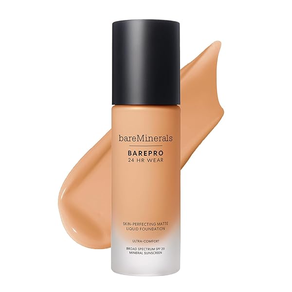 bareMinerals ベアミネラル ベアプロ 24HR リキッド ファンデーション(SPF20・PA++) ミディアム 30 ウォーム 濃いめのオークル系 30mL