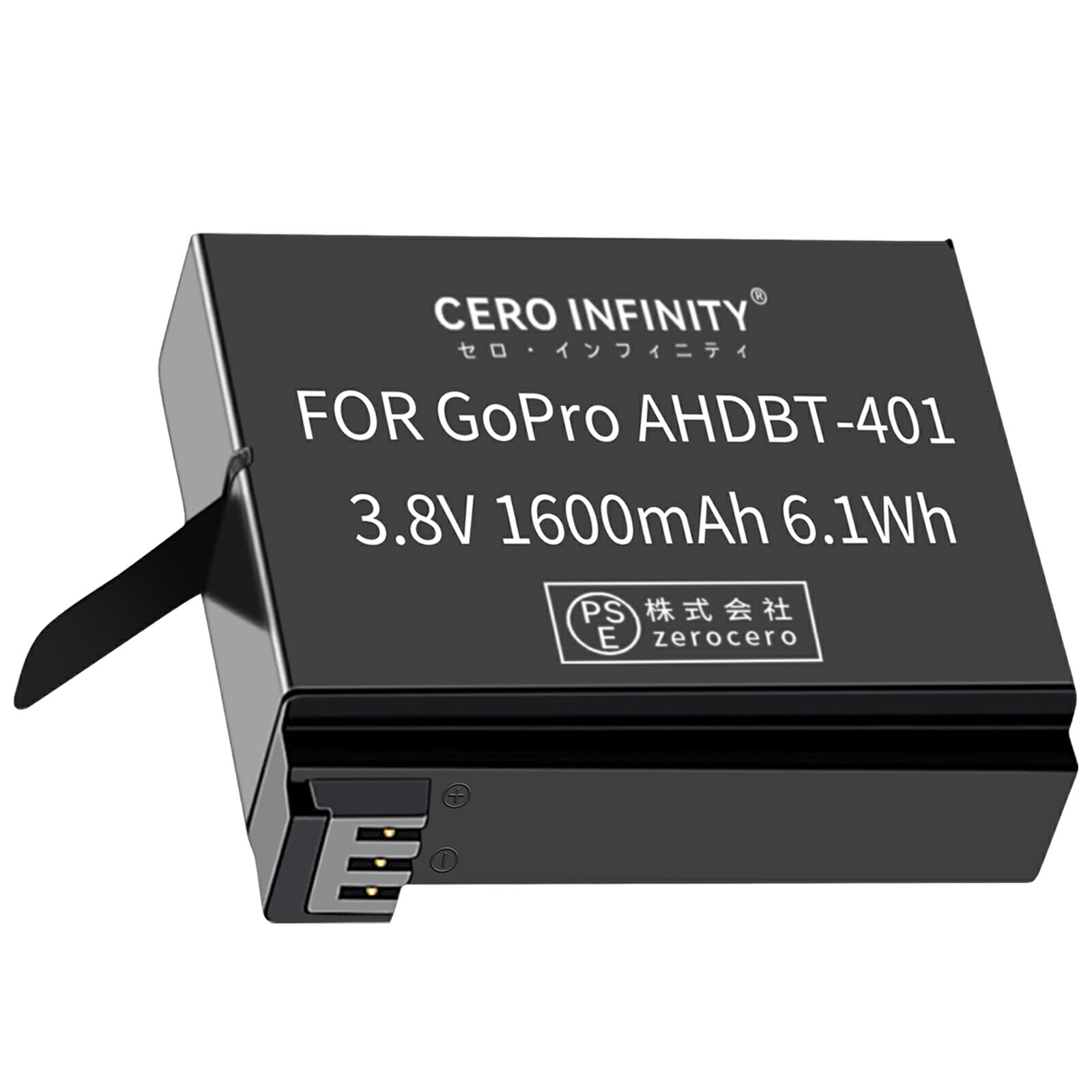 【期間限定 20倍】新品 GoPro AHDBT-401 互換バッテリー 【1600mAh 3.8V】 対応用 1年保証 高性能 リチャージャブルバッテリー リチウムイオンバッテリー デジタルカメラ デジカメ 充電池 YDBG 2025DBG-ZEJPAA