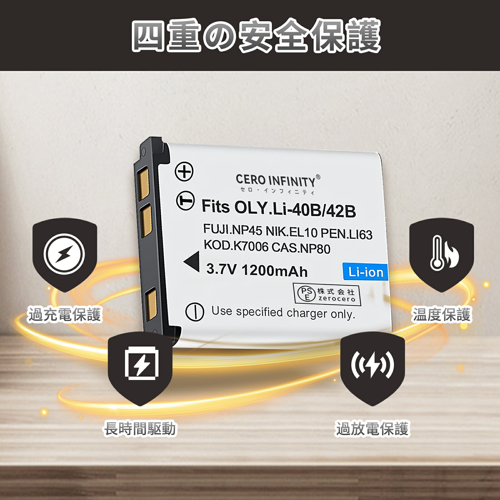 【P10倍&410円OFF】【1200mAh大容量】新品 FUJIFILM FinePix J20 互換バッテリー 【1200mAh 3.7V】 対応用 1年保証 高性能 リチャージャブルバッテリー リチウムイオンバッテリー デジタルカメラ デジカメ 充電池 YDBI 2025DBI-ZEJPBA