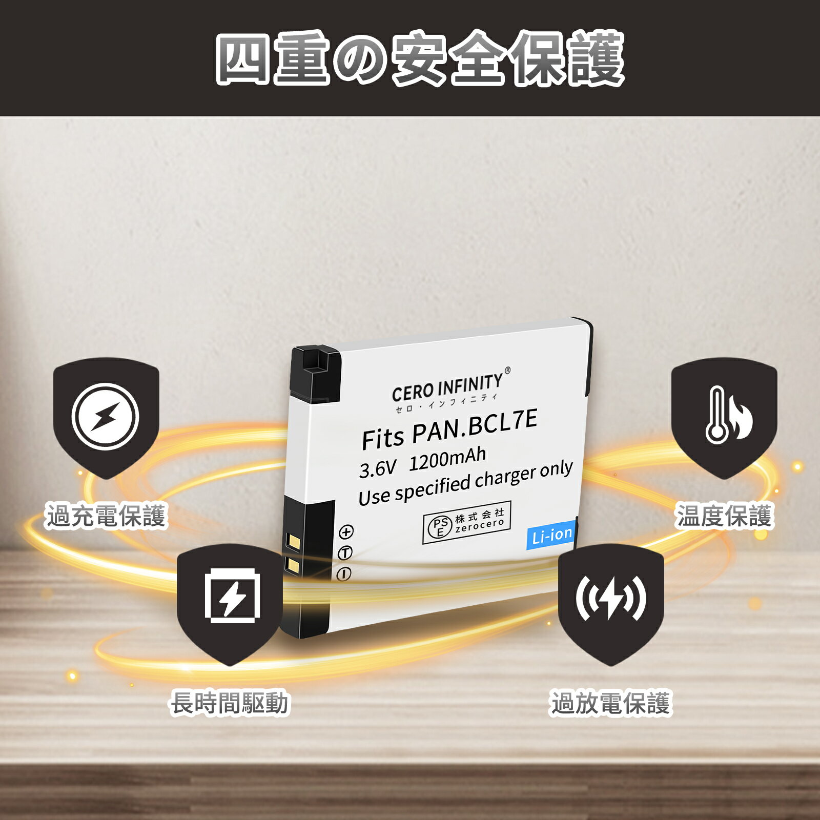 【期間限定 10倍】新品 PANASONIC DMC-XS1 互換バッテリー 【1200mAh 3.6V】 対応...