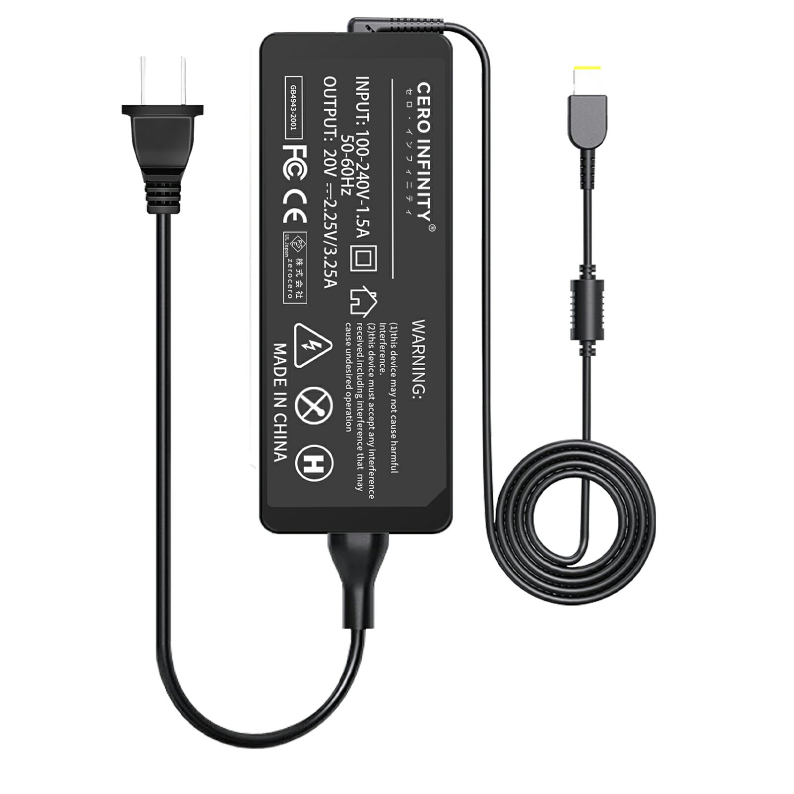 【期間限定 10倍】【新品1年保証】 LENOVO Lenovo Z50 互換電源アダプター 45W 対応用 充電器 20V 2.25A 交換電源アダプタ 【PSE認証】【日本国内倉庫出荷】【送料無料】 YGA 2025GA-ZEJP