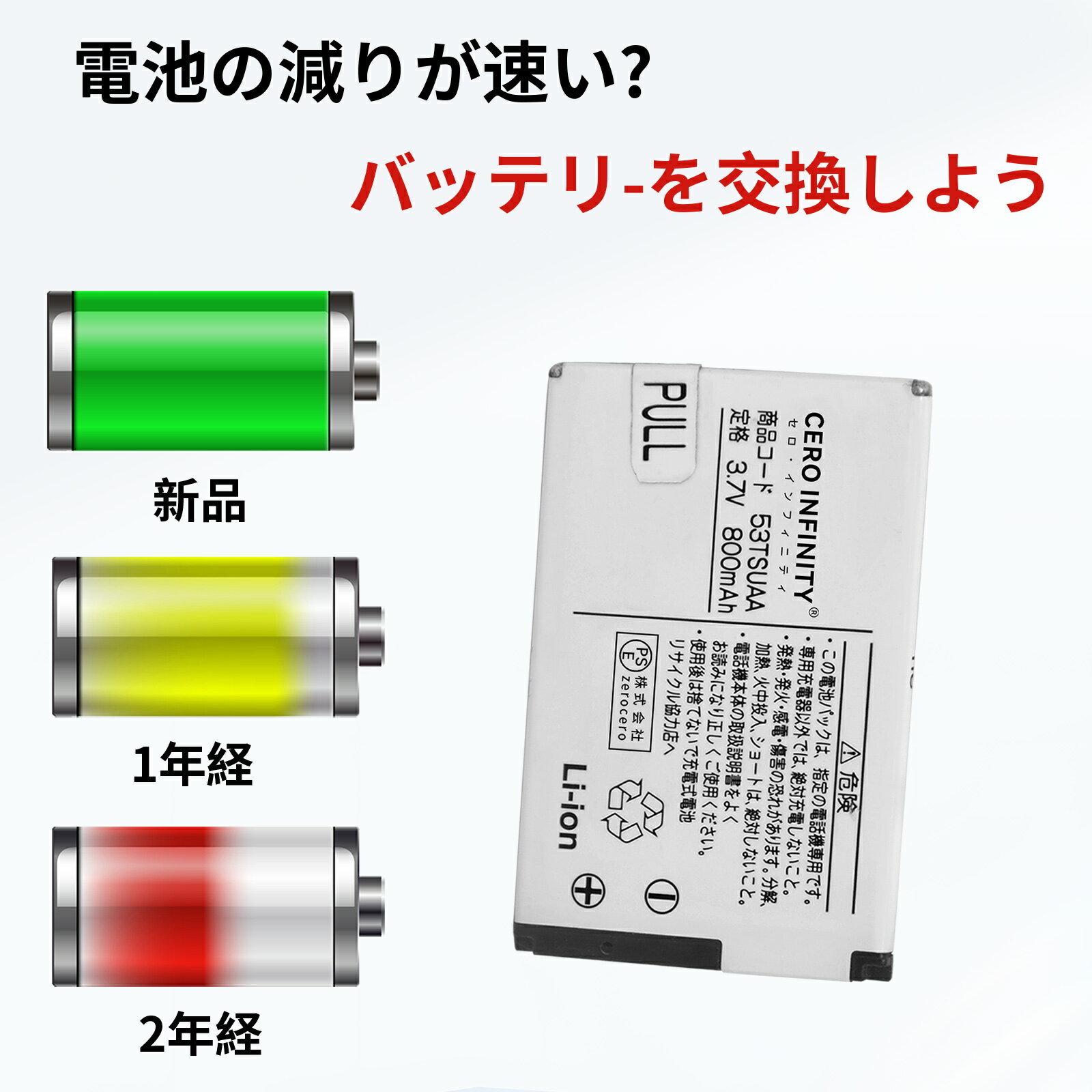 【P15倍&650円OFF】新品 ASUS 53TSUAA 互換バッテリー【800mAh 3.7V】対応用 1年保証 高性能 PSE認証 互換バッテリパック YHU 2025HU-ZEJP