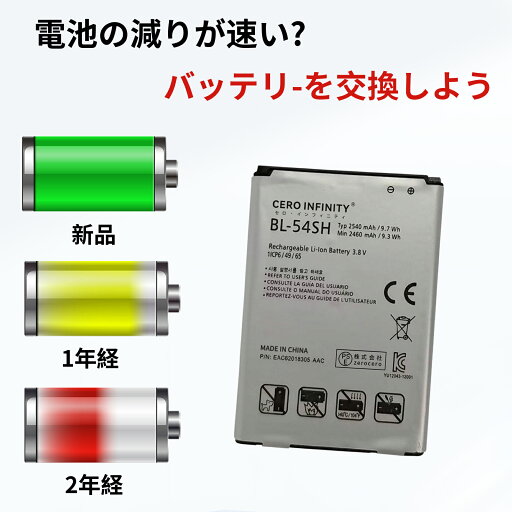 【600円OFFクーポン+P10倍】新品 LG F260 互換バッテリー【2540mAh 3.8V】対応用 1年保証 高性能 PSE認証 互換バッテリパック YGB 2025GB-ZEJP 【600円OFFクーポン+P10倍】新品 LG F260 互換バッテリー【2540mAh 3.8V】対応用 1年保証 高性能 PSE認証 互換バッテリパック YGB 2025GB-ZEJP