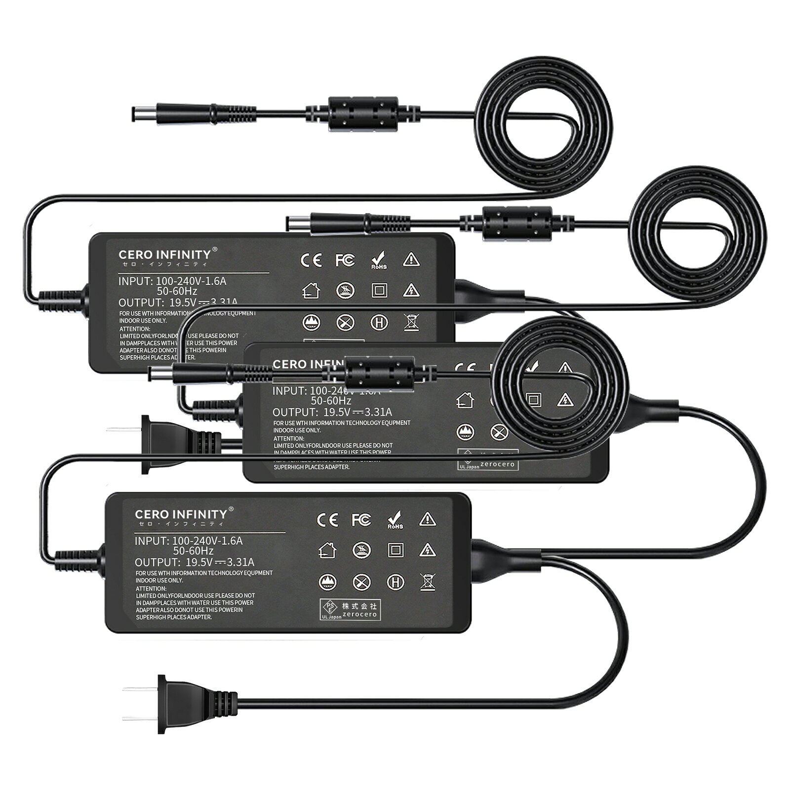  DELL対応 Inspiron 3551 Inspiron 3552 Inspiron 3555 互換電源アダプター 19.5V 45 対応用 充電器 交換電源アダプタ PSE認証 2026FC-ZEJPFOC