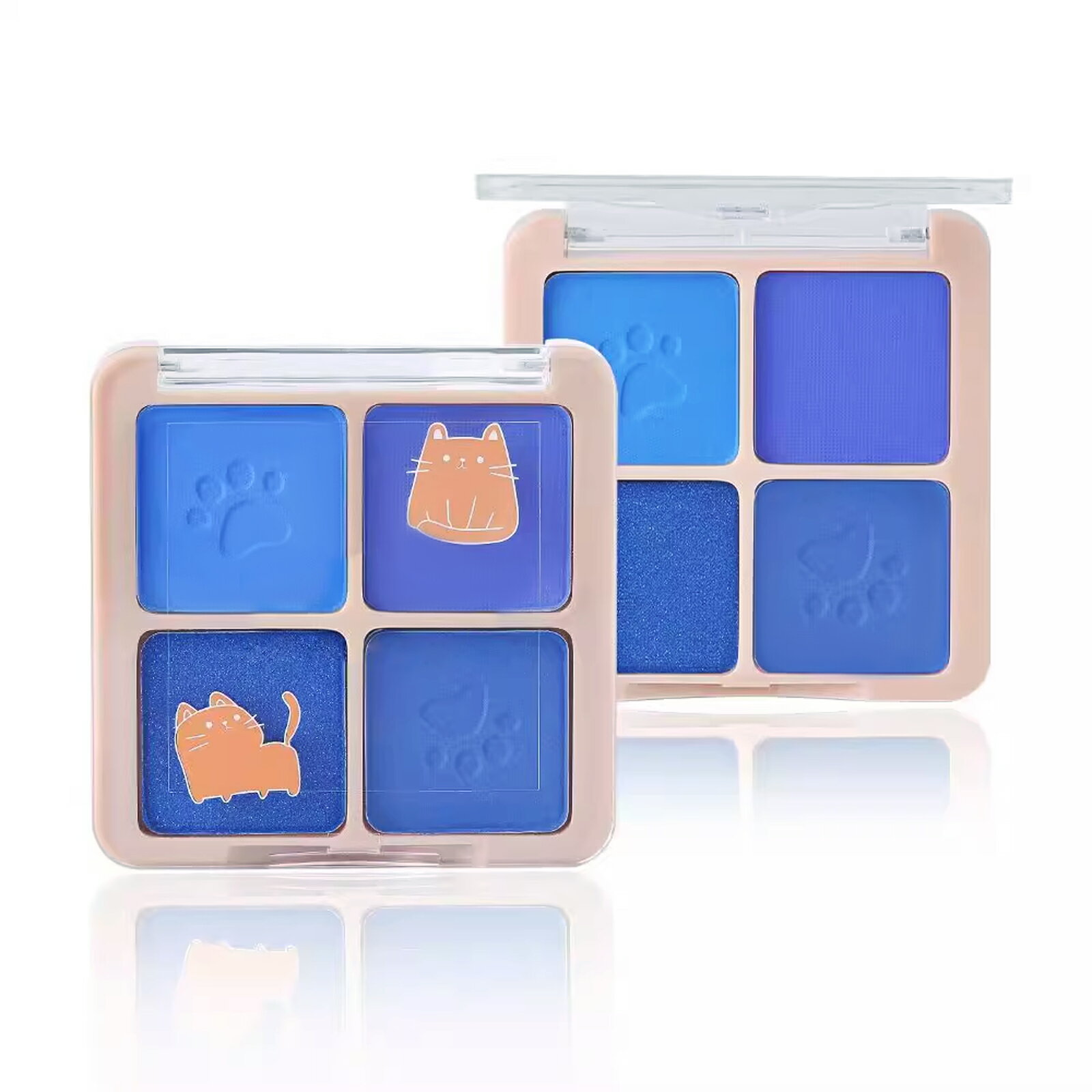 【P10倍&550円OFF】新品 4色 ブルーエンジェル(?色妖?) アイシャドウ パレット アイパレット アイシャドーコスメ アイメイク グリッター メイクパ...