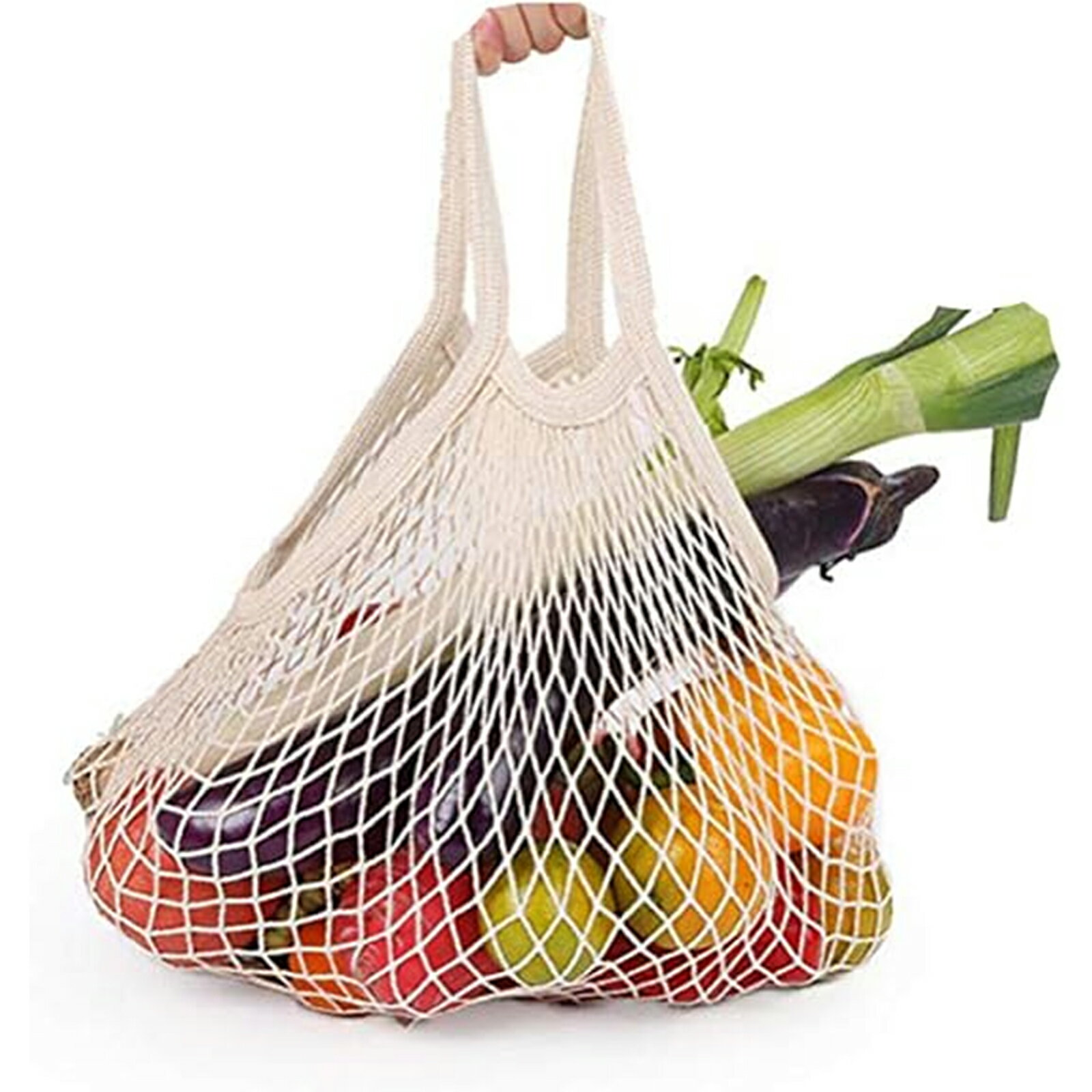 【期間限定 5倍】ファイン ネット ポリ袋ストッカー メッシュバッグ 純綿ネット袋 携帯式 綿袋 綿ネッ..