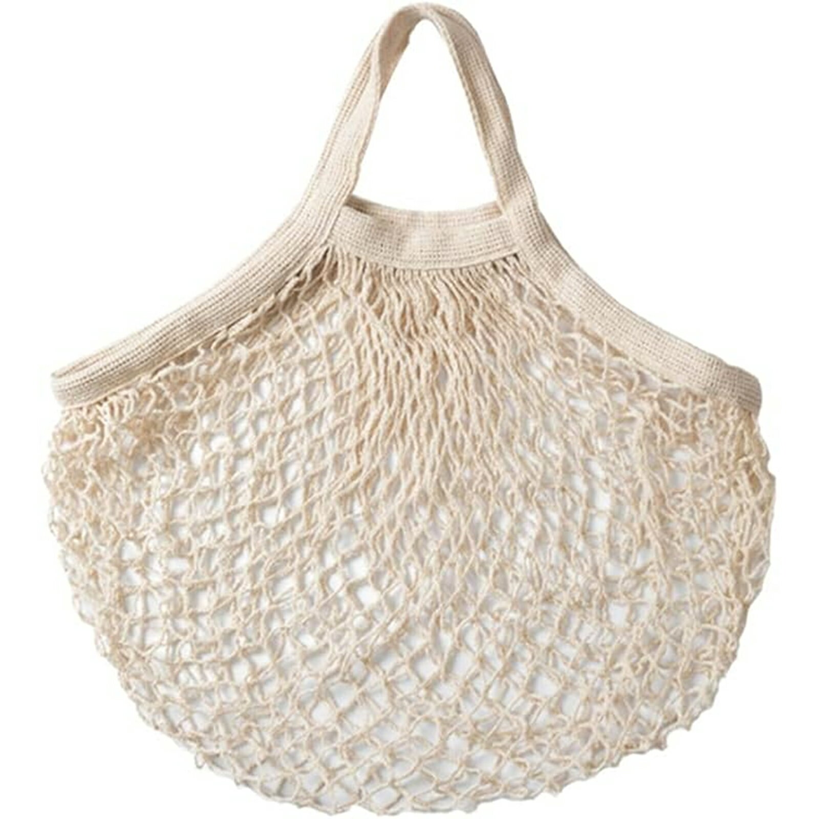 【期間限定 5倍】1個入り 綿メッシュバッグ 再利用可能な洗えるメッシュネットストリング食料品バッグ ..