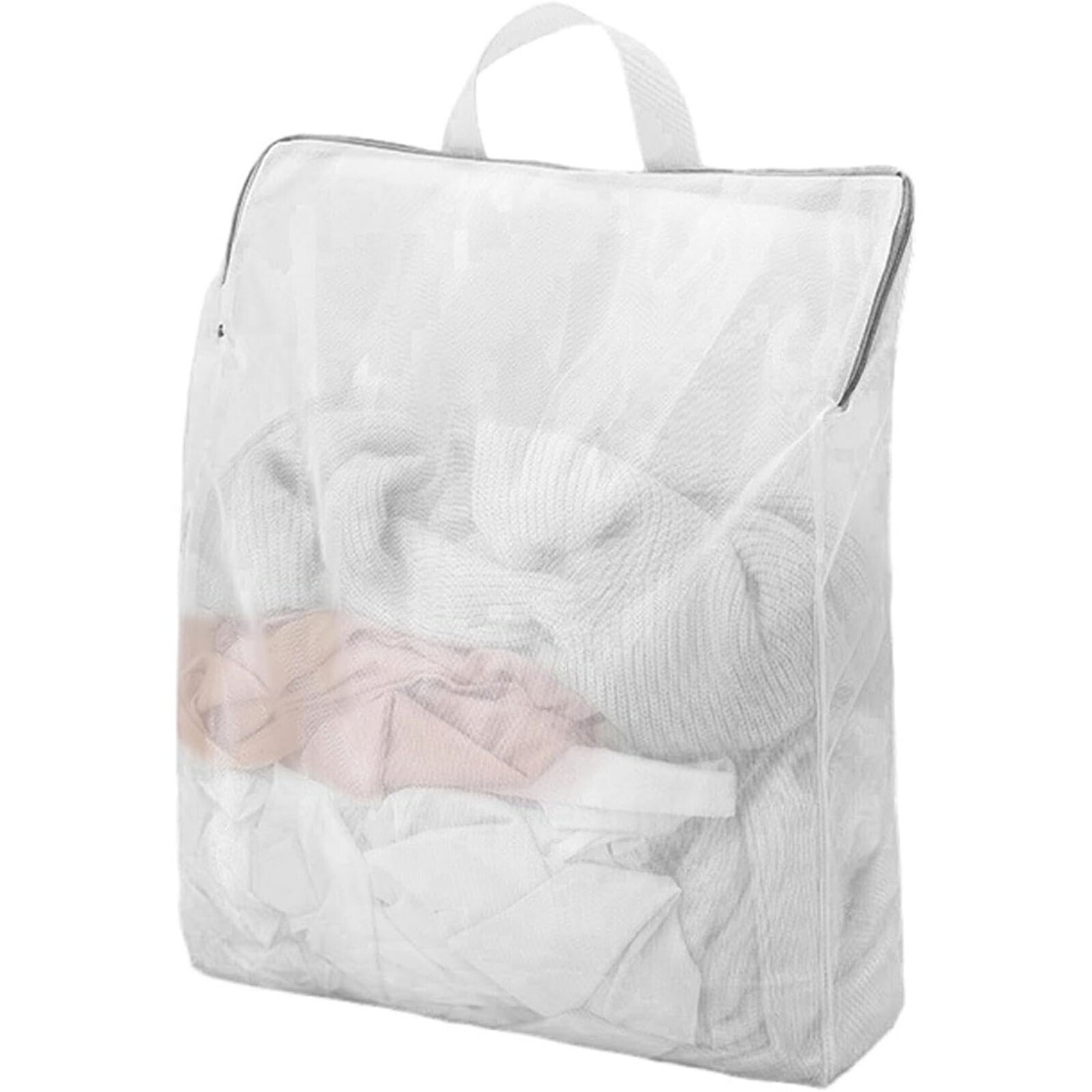 洗濯ネット ランドリーネット 細かい網目 メッシュ ネットバッグ 洗濯袋 持ち手 洗濯 ネット 型崩れ防..