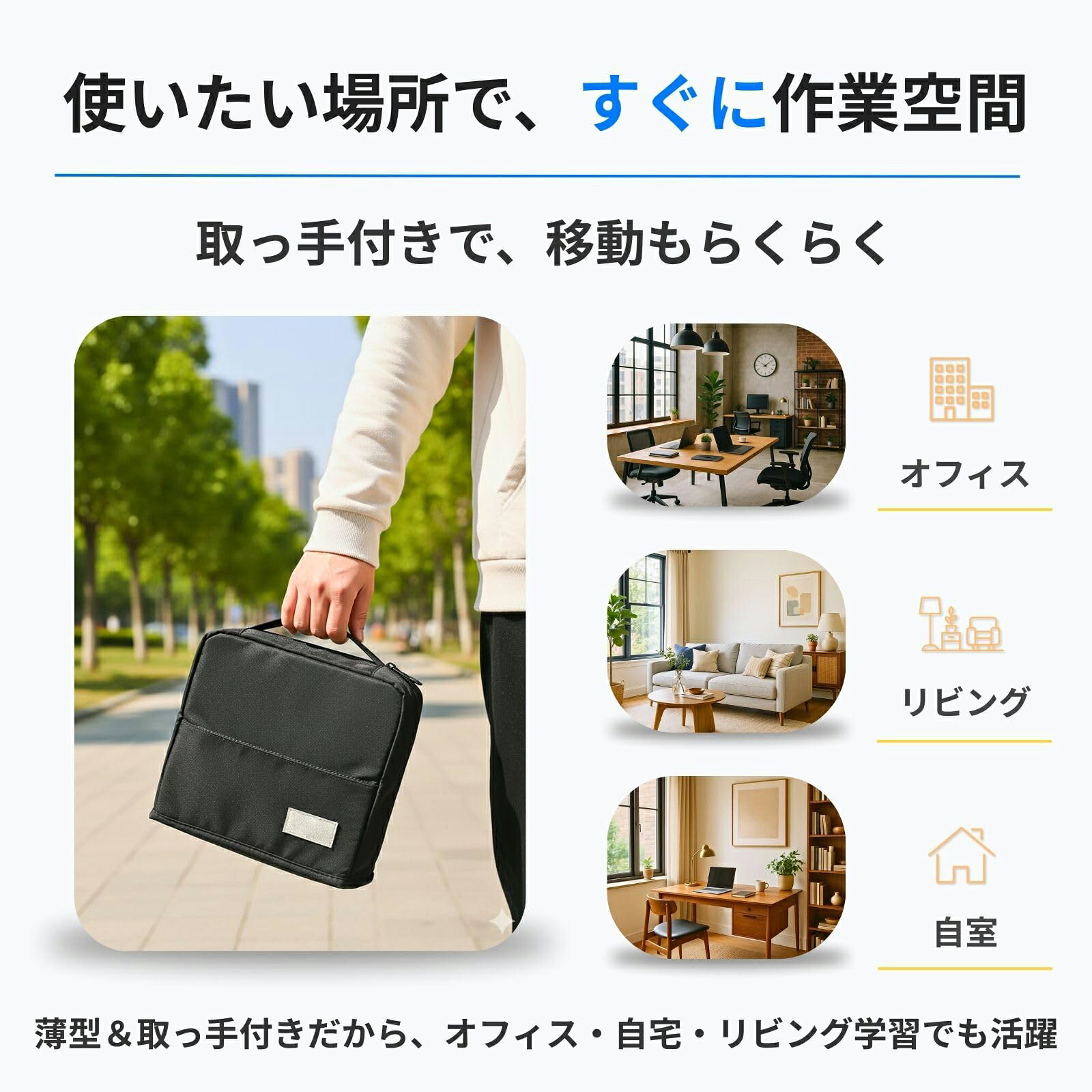 縦型ガジェットポーチ バッグインバッグ 省スペース 大容量 ファスナー式 非マグネット 8ポケット 収納ケース オックスフォード生地 ブラック ceroinfinity-10124112 CERO INFINITY サンプル画像2