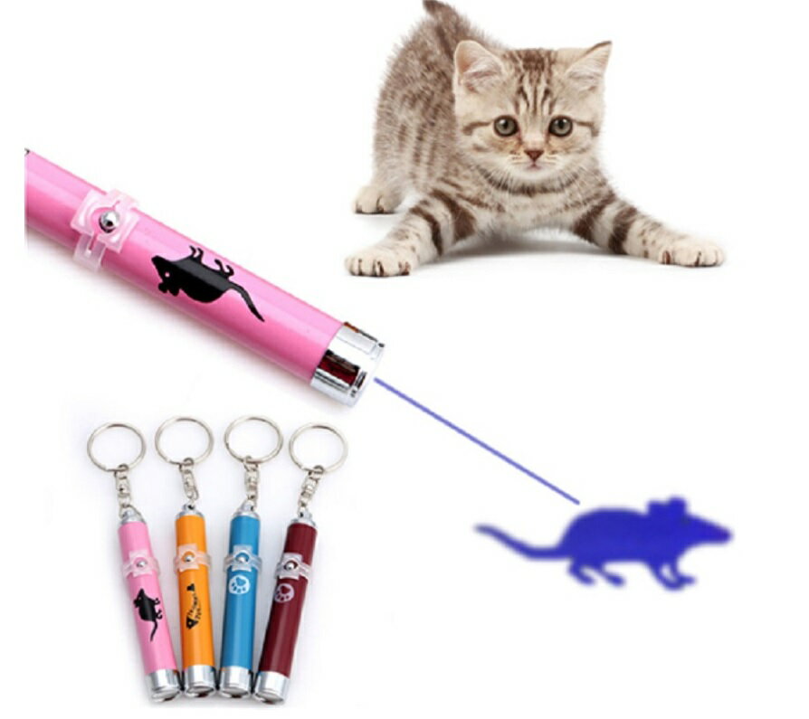 猫 おもちゃ LED ねこ ネコ ポインター LEDライト 光り 光る 魚 運動 遊ぶ 猫用 玩具 グッズ 点灯 点滅 ストレス発散 運動不足のサムネイル