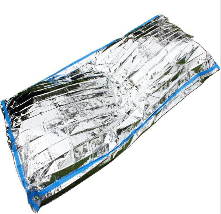 送料200円 寝袋 簡易寝袋 サバイバル ブランケット アルミ 防災 災害 防寒 緊急用シート保温 シュラフ 薄い 軽い 保温 ポケット 非常時 防災 あったか 災害