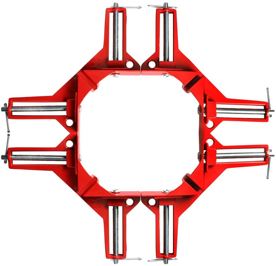 コーナークランプ 4個セット 90℃ DIY 定規 工具 万能 90度 測定 直角クランプ