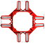コーナークランプ 4個セット 90℃ DIY 定規 工具 万能 90度 測定 直角クランプ