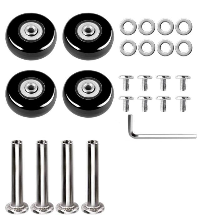 スーツケース タイヤ 4個セット 50mm 54mm 60mm 64mm 70mm ゴム 車輪修理 交換 キット 静穏 セット キャリーケース 交換 取り換え　キャスター