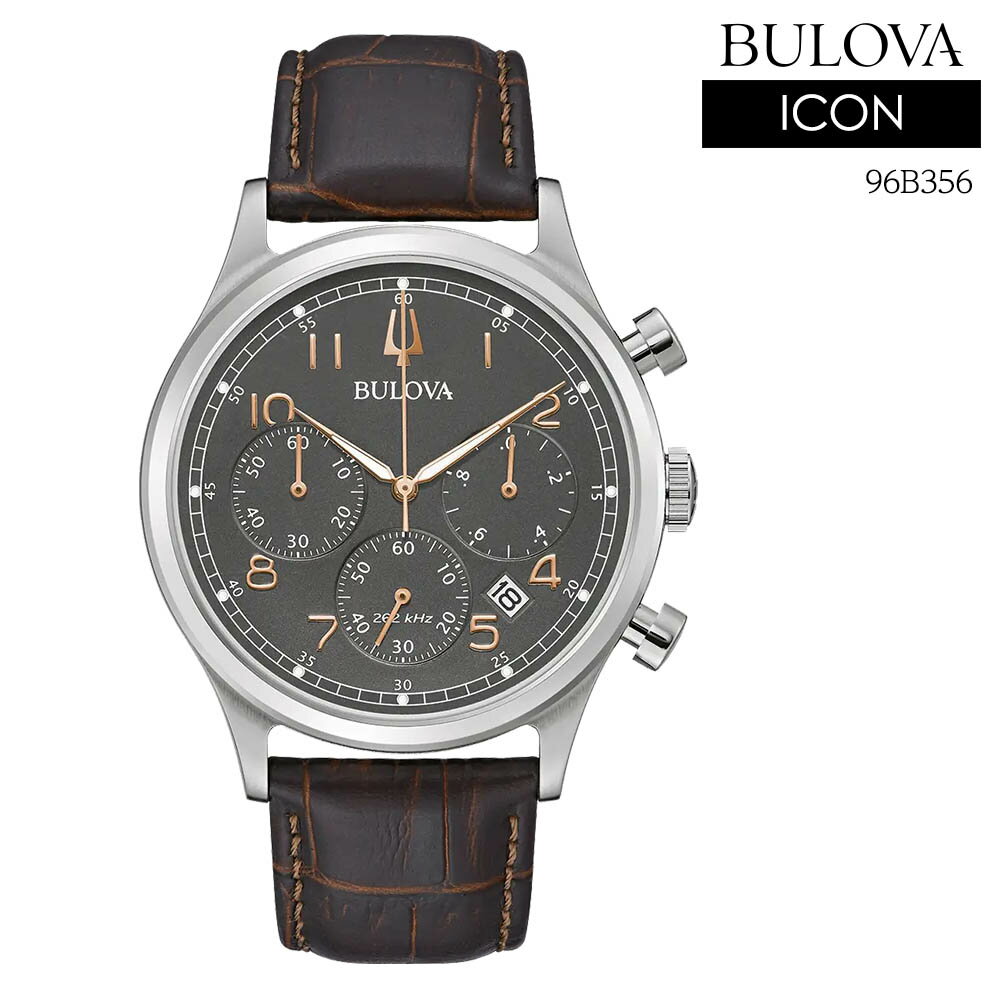 ブローバ 腕時計 メンズ ブローバ 腕時計 BULOVA 時計 メンズ 腕時計 高精度 262kHz駆動 プレシジョニストムーブメント搭載 クロノグラフ Icon アイコン クオーツ 日本未発売 96B356