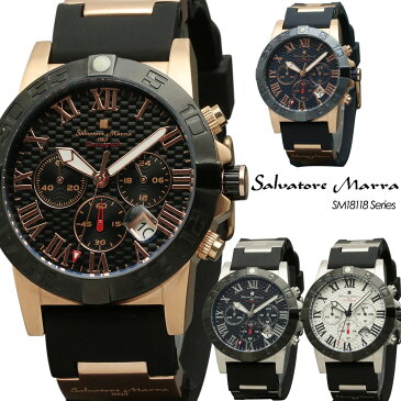 サルバトーレマーラ Salvatore Marra 腕時計 メンズ ラバーストラップ アナログ クオーツ SM18118シリーズ
