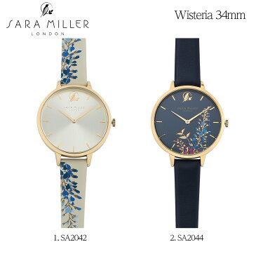 サラミラーロンドン SARA MILLER LONDON ウィステリアウオッチ WISTERIA WATCH レディース時計 腕時計 レザーベルト 34mm ローズゴールド ゴールド シルバー
