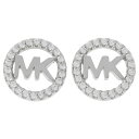 マイケルコース ピアス マイケルコース MICHAEL KORS MKC1247AN040 MKロゴ パヴェ サークル スタッド ピアス シルバー レディース アクセサリー