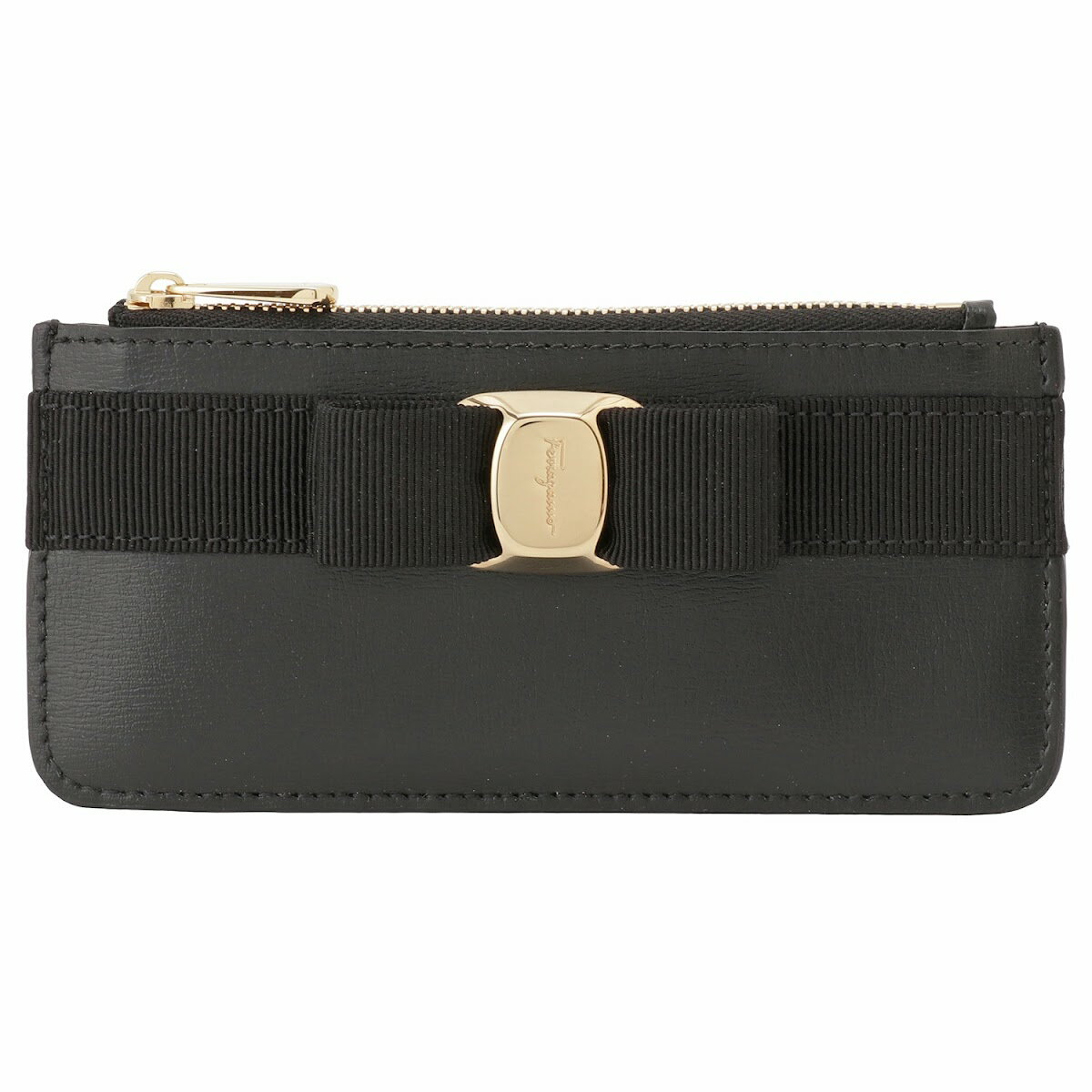 【10%OFF CP 5/21 9:59まで】サルバトーレフェラガモ Salvatore Ferragamo 22E010 734494 001 ヴァラ リボン カードケース コインケース フラグメントケース ブラックレディース ユニセックス VARA BOW CREDIT CARD HOLDER