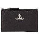 BBAEGXgEbh Vivienne Westwood 51110038 S000D N403 ܂ J[hP[X RCP[X ubN fB[X RE-VEGAN GRAIN SLIM FLAP CARD HOLDER