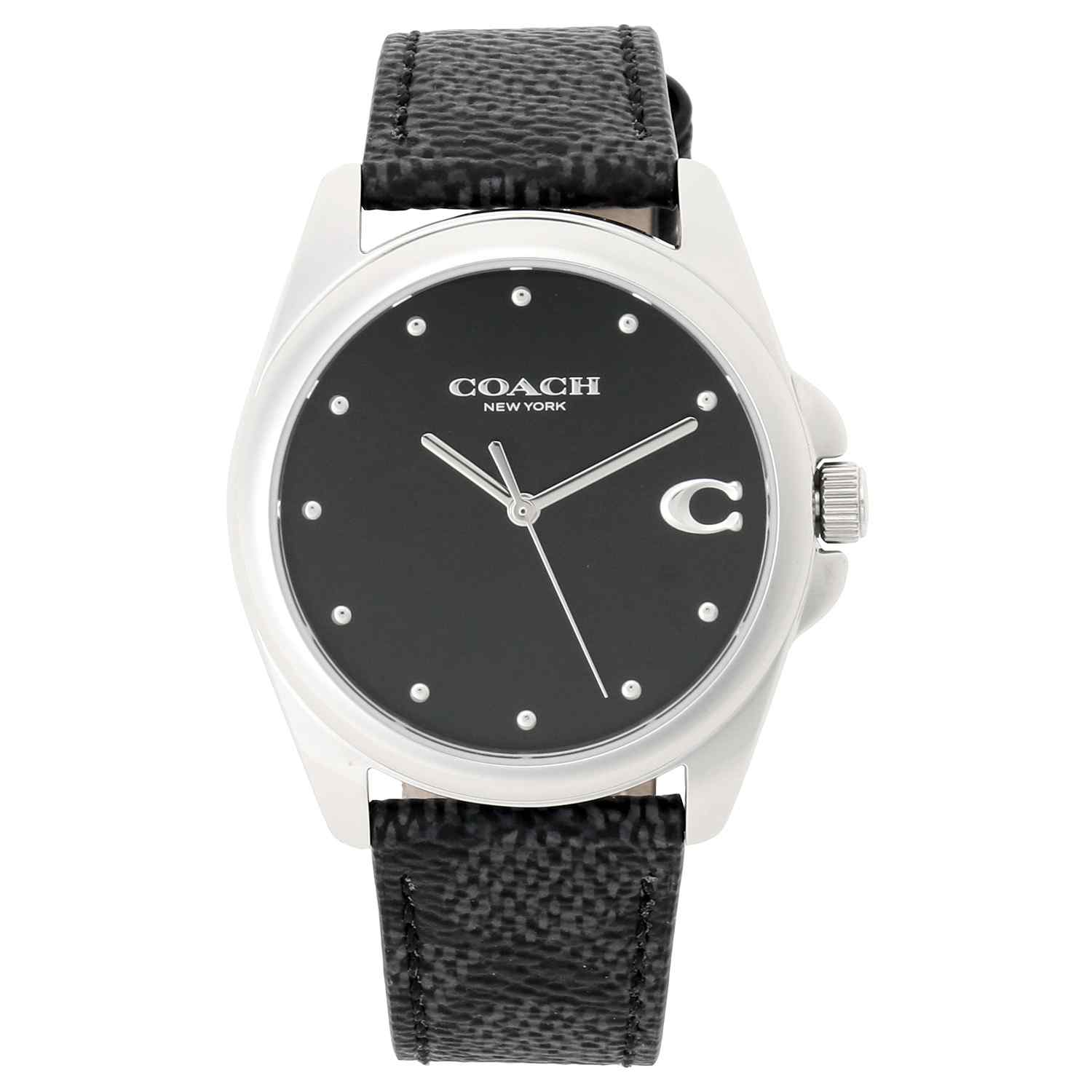 【10%OFF CP 5/18 0時～】コーチ COACH 14504112 グレイソン レディース 腕時計 36mm シグネチャーC ブラック/シルバー ウォッチ WATCH GREYSON