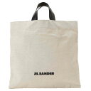 【10%OFF CP 5/1 0時～】ジルサンダー JIL SANDER J07WC0024 P4917 280 ブックトート スクエア ロゴ キャンバス トートバッグ ナチュラル レディース メンズ ユニセックス BOOK TOTE SQUARE