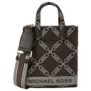 マイケルコース MICHAEL KORS 32F3G3GC0J 240 CHOC MULTI ジジ エンパイア ロゴ ジャカード エクストラスモール 2WAY ショルダー トートバッグ クロスボディ ブラウンマルチ レディース GIGI XS NS SHOPPER TOTE