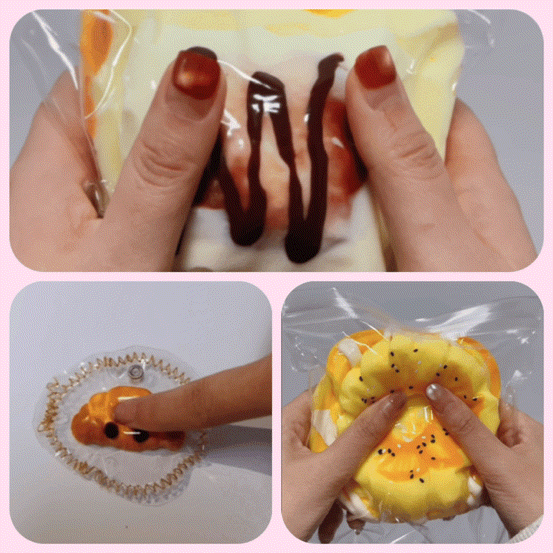 スクイーズ 低反発 おもちゃ ストレス解消 パン ケーキ ドーナツ デザート ふわふわ 大人気 大 中 ミニ かわいい 癒しグッズ 握る 握り心地 もちもち 柔らかい おしゃれ オシャレ キーホルダー 子供 大人 プレゼント cetalio-10003085 cetalio サンプル画像2